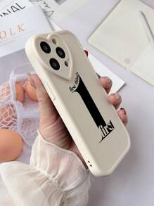 1 pieza Funda de teléfono de TPU con estampado digital efecto escarcha en forma de corazón compatible con iPhone X/XR/XS MAX/11/12/13/14 PRO/15 Pro Max/16/16 Pro/16 Plus/16 Pro Max