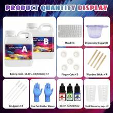 Transparent Epoxy Resin Kit - 20ml/50ml/100ml/250ml/500ml, New Formula, Strong Anti-Yellowing, Suitable For DIY Crafts, Jewelry Making & Mold, Easy 1:1 Mixing Ratio - Epoxy Resin - View 8