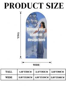 定制弹性拱形背景罩 - 个性化拱形背景罩，适用于圆形顶部背景架，可用于生日、主题派对、婚礼等各种场合，多种尺寸可选，多功能、耐用、装饰性强、可重复使用、精致、时尚、高品质、色彩丰富、现代、可定制、个性化、独特，是理想的礼物，永恒的爱 - 彩色 - 查看 2