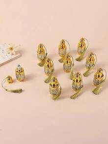 Refillable Essential Oil Roller Bottles Travel Perfume Bottles - Golden Glass Octagon Design With Stainless Steel Ball, Alcohol-Free, Hand Wash Only, Rope Option Included(1/5/10pcs) - Multicolor - View 13