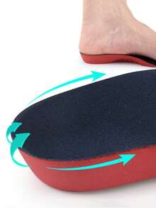 1Pair EVA Green Children's Arch Insole, Learning To Walk, Heart Support Insole, Unisex High Elasticity Insole - View 3