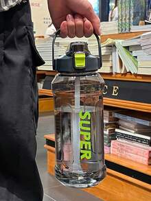 1pc 1500/2000ML Sports Water Bottle Marker Leak-Proof Cup Motivational Portable Water Bottle For Outdoor Sport Fitness - Multicolor - View 6