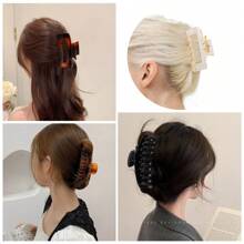 Matte Non-Slip Hair Claw Clips (1/4/8PCS) - Salon-Grade Strong Hold Clips For All Hair Types, Thick/Thin/Curly/Wavy Hair - Snap-Resistant Jaw Clips For Women & Girls, Perfect For Workouts & Daily Use