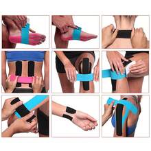 Băng Kinesiology Athletic Elastoplast Sport Recovery Strapping Gym Muscle Bandage Phụ kiện tập thể dục Băng tập thể dục Băng thể thao - Nhiều màu - Xem 8