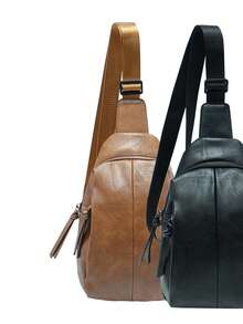 百搭的新衣服，百搭，大尺寸，適合所有的人，版本的Coreana Alla Moda，Zaino sportivo semplice 休閒，borsa a petto adatta 為青少年，理想的酯，運動，vacanza，viaggio，regalo di laurea o compleanno，理想的酯，運動，vacanza，viaggio，regalo di laurea o compleanno，理想的酯，運動，vacanza，viaggio，regalo di laurea o compleanno，理想的酯， - 卡其色 - 查看 2