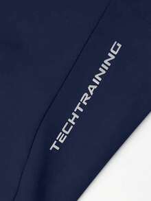 Tween Boy's Breathable Drawstring Waist Athletic Sports Shorts For Summer Outdoor Activities - Navy Blue - View 5