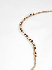 1pc Bohemian Shell Hollow-Out Straw Hat, Western Cowgirl Beach Sun Hat, Mother's Day Gift, Suitable For Vacation, Photography, Daily Wear, Hiking, Beach