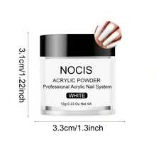 NOCIS Acrylic Powder Set - 3 Colors ( Pink/White/Clear ) Acrylic Powder Starter Set, Professional Polymer For Nail Extension Nail Carving Nail DIY Art Design, Long Lasting And No Nail Lamp Needed - Multicolor - View 4