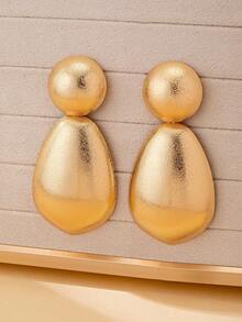 1 Pair Fashion Rough Style Transparent Surface Stud Earrings