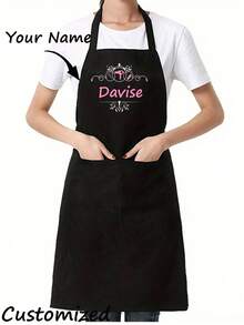 Personalized Custom Hair Stylist Black Apron Hairdresser Beauty Salon Cosmetologist Cosmetology School Barber Gift Custom,Unique,Personalized Ideal Gifts For Him Her,Boyfriend,Girlfriend,Dad,Mom,Family,Friends For Anniversaries,For Valentine's Day,For Mother's Day,For Birthdays,For Children's Day,For Father's Day,For Graduation,For Weddings,For Christmas,For Housewarming - Multicolor - View 5