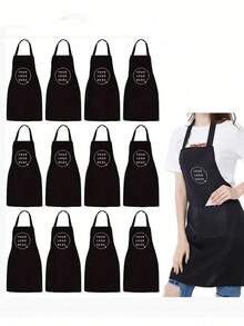 Custom Text Customization, Apron Customization, Personalized Black Apron, Household Apron, Baking Apron, Housewife Apron, Hairdresser Beauty Salon Beautician Cosmetology School Barber Apron, Gift Customization, Unique, Personalized Ideal Gift For Him/Her - Multicolor - View 6