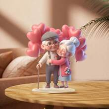 一起变老，甜蜜的爱，亚克力桌面摆件，家庭聚会，节日装饰，礼品，户外装饰，家居装饰客厅，生日，办公桌配件，教室装饰，万圣节，家居必需品，派对礼品，0.3厘米厚，户外装饰，家居装饰客厅，生日，办公桌配件，教室装饰，万圣节，家居必需品 - 彩色 - 查看 7