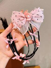 Sanrio Sanrio 14pcs Cartoon Hairpins BB Clips Side Bangs Clips Short Hair Bathroom Hairpins, Role-Playing Stage Performance Cartoon Hair Accessories, Home Bathroom Decoration Summer Female Student Hair Accessories Set, Ponytail Holders, Hair Elastics, Hair Rubber Bands
