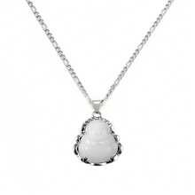 dollrinboy 1 chiếc dây chuyền mặt Phật mạ vàng 14K, unisex, dây xích dẹt 3mm. - Phật - Xem 27