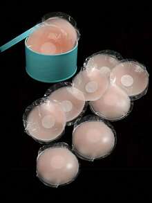 12pcs Silicone Nipple Cover Reusable Women Breast Petals Lift Invisible Bras Pasties Bra Padding Sticker Patch Adhesive Pads - Multicolor - View 16