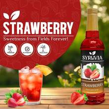 Syruvia Strawberry Syrup (25.4 Fl Oz) - Sweet Strawberry Bliss In A Bottle – Kosher, Gluten-Free, Ideal For Elevating Your Culinary And Beverage Adventures - 25.4 Fl Oz - View 3