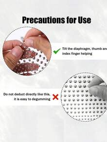 1650/1320/825/495/330/165件 3-6毫米镀银亚克力 Y2K 性感身体首饰贴纸 + 镊子，假鼻环耳钉贴纸，假眉环和唇环非穿孔身体首饰，适合派对和音乐节的面部宝石 - 銀色 - 查看 8