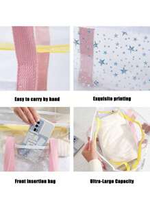 Bolsa de playa transparente, bolsa de almacenamiento a prueba de arena de gran capacidad con asa, adecuada para la playa, deportes, vacaciones