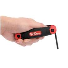 Folding Hex Key Set (3-Pack) Including SAE, Metric & Star Sizes - Black - View 4