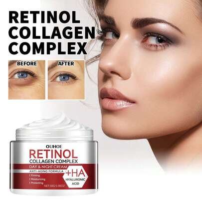 Retinol Moisturizing Face Cream Anti Wrinkle Lightening Fine Lines Black Eyes Tightening Pore Moisturizing Anti Aging Face Cream