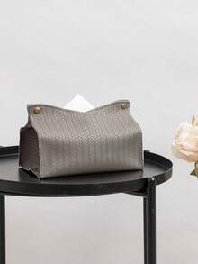 1件、2件、5件、10件套装纯色麦穗图案纸巾架，垂直PU皮革压花防水纸巾盒，适用于卧室、客厅、餐厅、酒店、酒吧、浴室、办公桌、户外餐厅、派对餐巾架 - 米色 - 查看 10