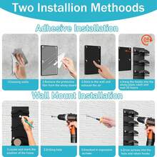 1/2pcs Baseball Cap Holder, Baseball Cap Storage Rack, Wall-Mounted Hat Rack, Holds Multiple Caps, Suitable For Door, Wardrobe And Wall, Easy Access And Dual Installation Options, Hat Organizer - Multicolor - View 7