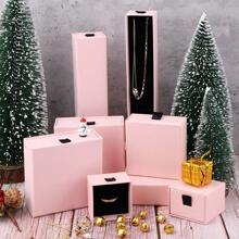 Pink Velvet-Lined Jewelry Gift Boxes (1/10-Pack) - Drawer-Style Wedding Favor Box For Necklaces, Earrings, Rings - Beading & Jewelry Making Display Case With Commercial-Grade Packaging For Small Businesses