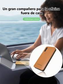 Batería portátil adecuada para vacaciones de verano, viajes al aire libre/camping y respaldo de energía de emergencia para móviles. Un regalo ideal para familiares, amigos y cumpleaños. Cargador portátil con indicador de energía. - Negro - Ver 5
