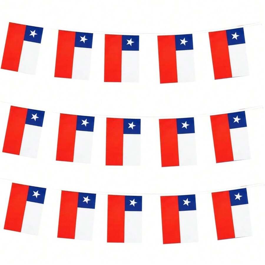 Local Shipping-USA Flags American Small String Mini Flag Pennant Banner Decorations - Chile - View 1