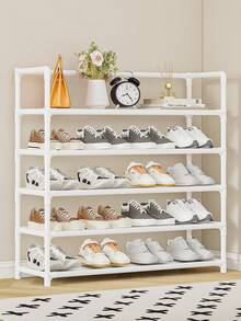 1pc 3-7 Tier Simple Shoe Rack, Dust-Proof Shoe Cabinet For Entryway, Dorm, Indoor, Balcony, Storage Organizer - Multicolor - View 6