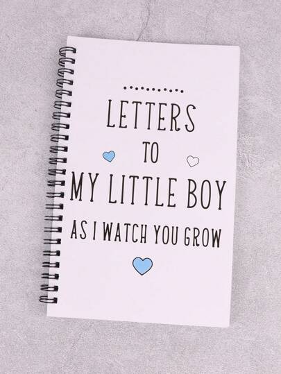 Baby-Dusche-Geschenk, Briefe an meinen kleinen Jungen, Notizbuch, Tagebuch, Erinnerungsbuch, Fotoalbum, Briefe an das Kind, Aufwachsen, neue Mutter