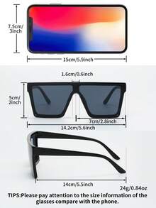 3pcs Men's & Women's Premium Fashion Fashion Glasses, Suitable For Daily Wear, Travel, Vacation, Beach - Multicolor - View 5