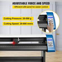 53-Inch Automatic Contour Vinyl Cutter Plotter Force & Speed Adjustable Sign Cutting With Floor Stand & Signmaster Software - 查看 4