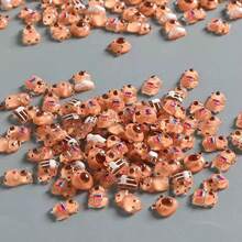 20/40/100 件装可爱卡通海豚树脂饰品，适合 DIY 美甲装饰、迷你小屋装饰、水族箱装饰、家居装饰 - 彩色 - 查看 3