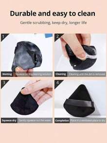 10pcs Triangle Velvet Puff And Mini Pizza Puff, Suitable For Makeup, Dry And Wet Use. Lightweight And Washable, Suitable For All Skin Types And Makeup Beginners. Can Be Used For Makeup, Home Decor, Vanity, Travel, Bedroom And More, Ideal Makeup Accessory, Powder Puff, Makeup Sponge, Makeup Sponge.,Giveaways,Travel,Cheap Stuff,Travel Essential - Multicolor - View 7
