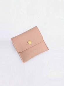 1pc Jewelry Storage Bag, Modern Snap Button Decor Portable Jewelry Organizer Storage Bag For Jewelry Organization Back To School