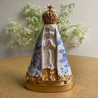 Lembrança Nossa Senhora Aparecida Baby 14cm Decoupage