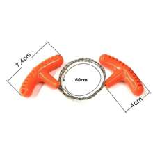 Tragbare Edelstahl-Handsäge mit Finger-Griff, Outdoor-Camping-Wandern, Taschenmanuelle Schneidekette Überlebe-Werkzeug