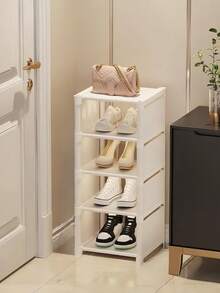 1pc - Multi-Tier Shoe Rack, Shoe Cabinet, Easy To Install, Multi-Function Storage, Home Essentials