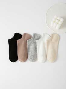 5 pares de calcetines de tobillo casuales, deportivos, versátiles y minimalistas cómodos para uso diario, unisex