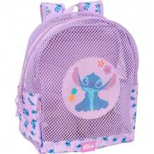Lilo Y Stitch Stitch Sand-Resistant And Functional Waterproof Backpack - Children's Resistant Backpack To Sand With Fun Design, Light Stitch Backpack For Summer, Beach Or Pool - Size 32x12x38 Cm - Purple - View 1