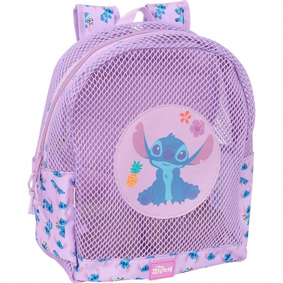 Lilo Y Stitch Stitch Sand-Resistant And Functional Waterproof Backpack - Children's Resistant Backpack To Sand With Fun Design, Light Stitch Backpack For Summer, Beach Or Pool - Size 32x12x38 Cm - Purple - View 1