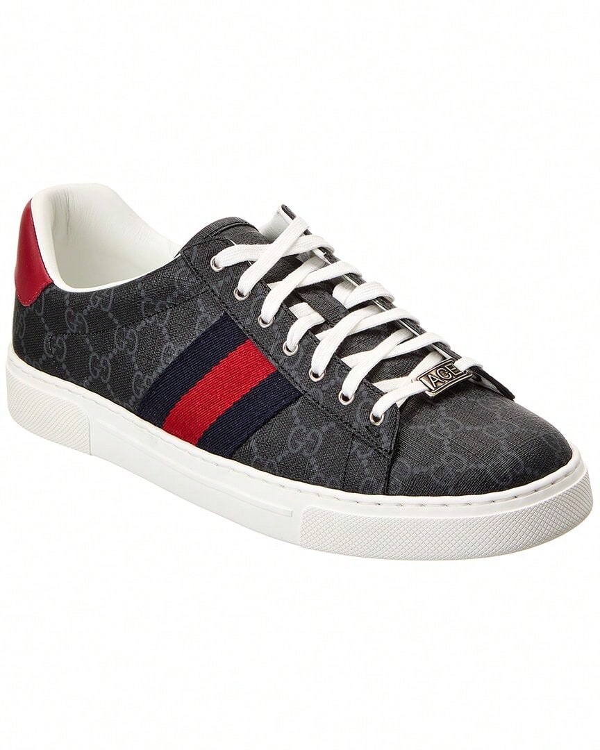 Gucci Ace Web GG Canvas & Leather Sneaker - Nhiều màu - Xem 1