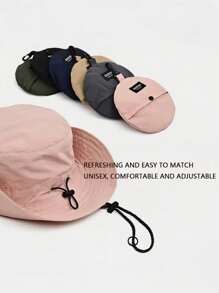 1 Pc Waterproof Bucket Hat, Foldable & Packable, Lightweight Quick-Dry Outdoor Cap For Women