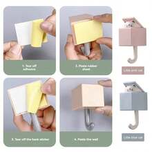 1个/4个/6个装 新款可爱卡通猫咪挂钩，强力粘胶，不伤衣物，创意十足，高品质可伸缩挂钩，是情人节及情人节礼物、情人节装饰的理想之选。创意粘猫挂钩适用于外套、毛巾、围巾、浴袍、包包、钥匙等，承重高达2.4公斤，可用于卧室、客厅、厨房、浴室等场所的装饰。