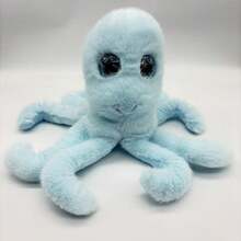 Keylingwd 1pc Plush Sea Animal Series Stuffed Toys, Realistic Shark, Crab, Sea Turtle, Octopus, Clownfish, Sea Lion, Dolphin, Seal, Seahorse Mini Ocean Animal Figurines, Cute Cartoon Doll, Children Birthday Gift - Multicolor - View 23