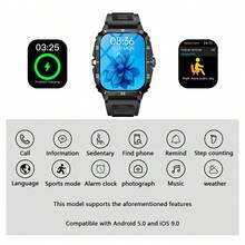 LIGE新作スマートウォッチ 2.01インチ高解像度大画面、着信、アラーム時計、天気予報、計時機能付き、ファッショナブルな男女兼用スマートスポーツウォッチ - ブラック - チェックする 8