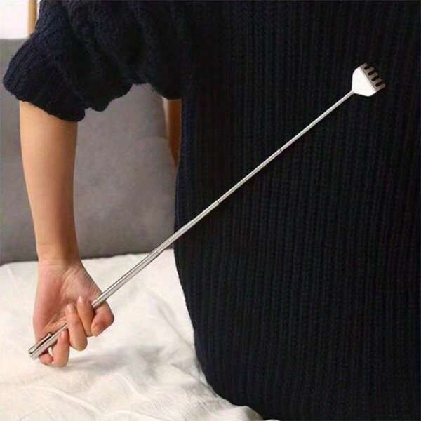 1PC Retractable Back Scratcher, Stainless Steel Retractable Anti-Itch Claw, Massage Tool For The Elderly