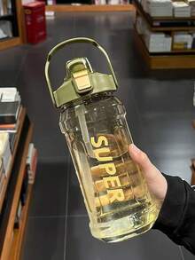 1pc 1500/2000ML Sports Water Bottle Marker Leak-Proof Cup Motivational Portable Water Bottle For Outdoor Sport Fitness - Multicolor - View 10