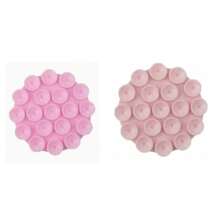 4/3/2/1pc Creative Round Dual-Sided 19 Silicone Suction Cup Portable Sticky Phone Tablet Holder For Organizing And Decoration - Suitable For Bathroom, Kitchen, Mirror